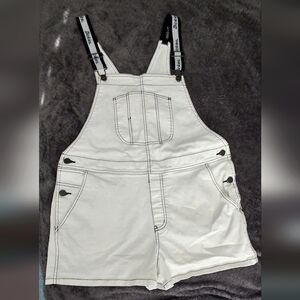 Dickies White Overall Shorts